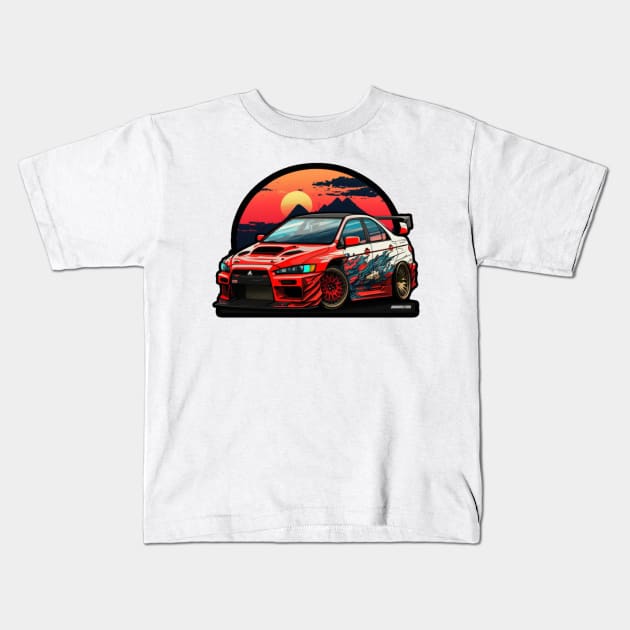 Mitsubishi Evo Kids T-Shirt by Evergreen Market